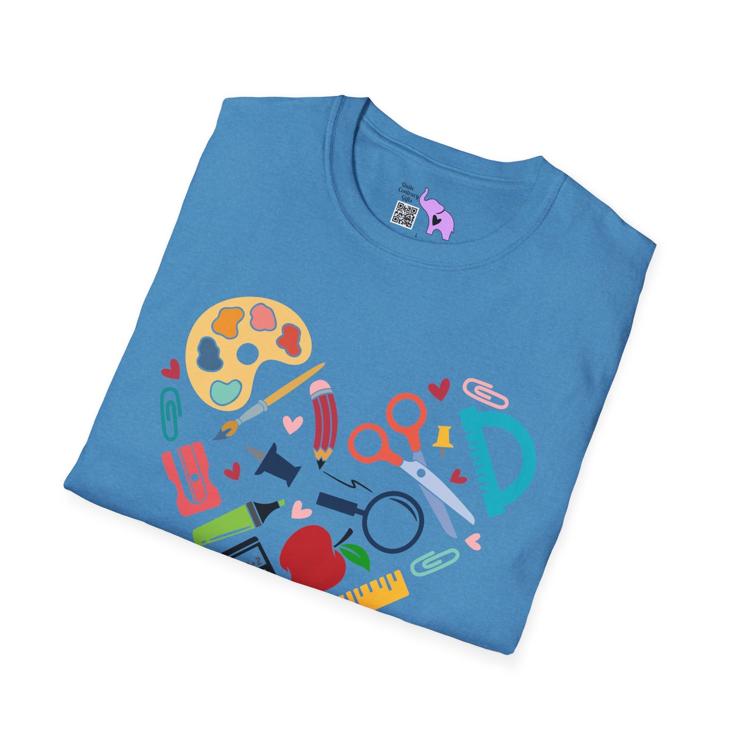 School Supplies Heart T-shirt