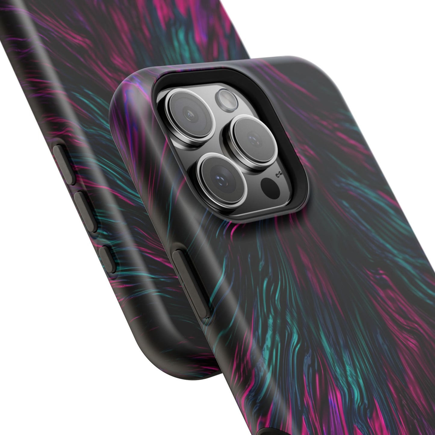 Pink Orchid Feathers MagSafe® Compatible Tough Case for iPhone