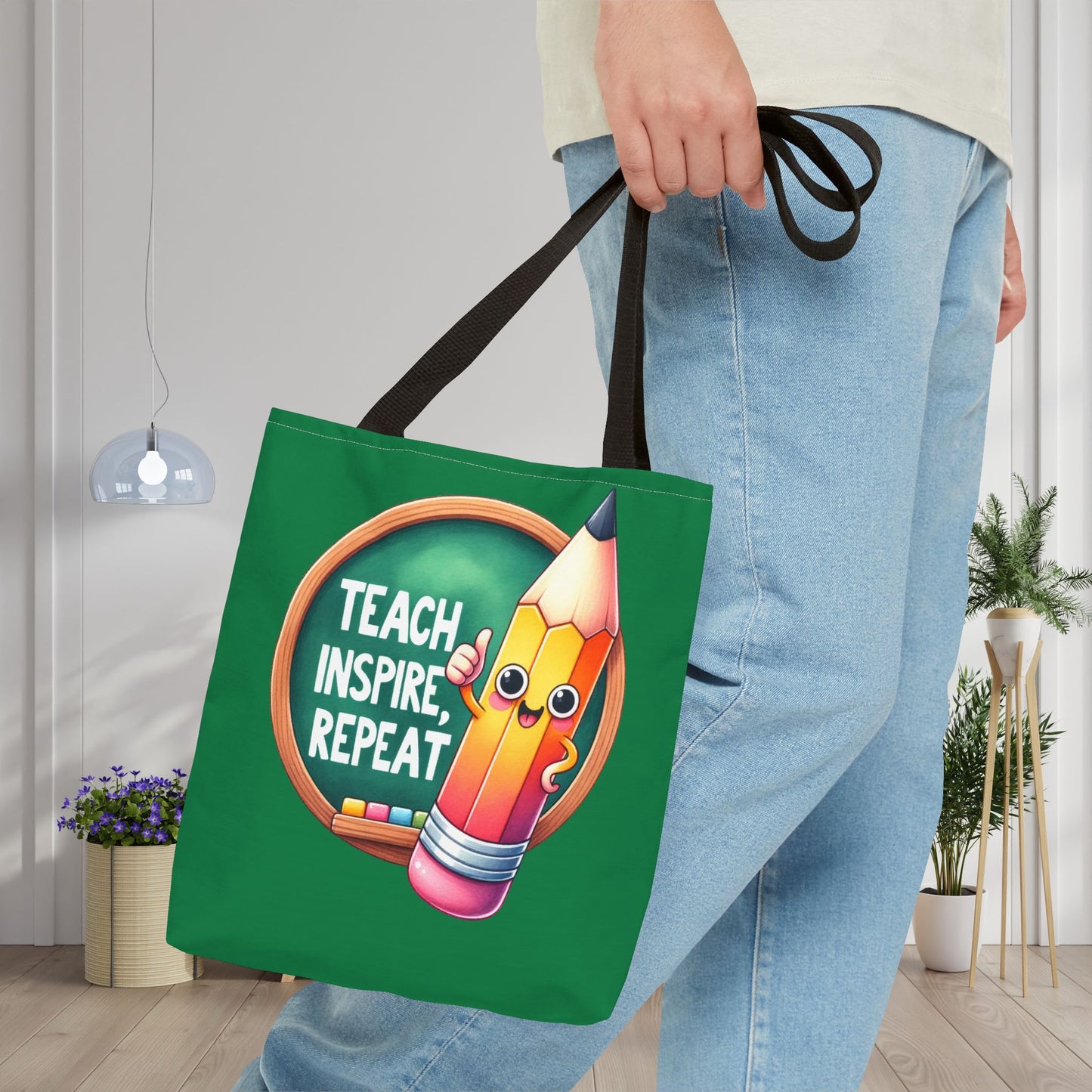 Teach Inspire Repeat Canvas Tote Bag