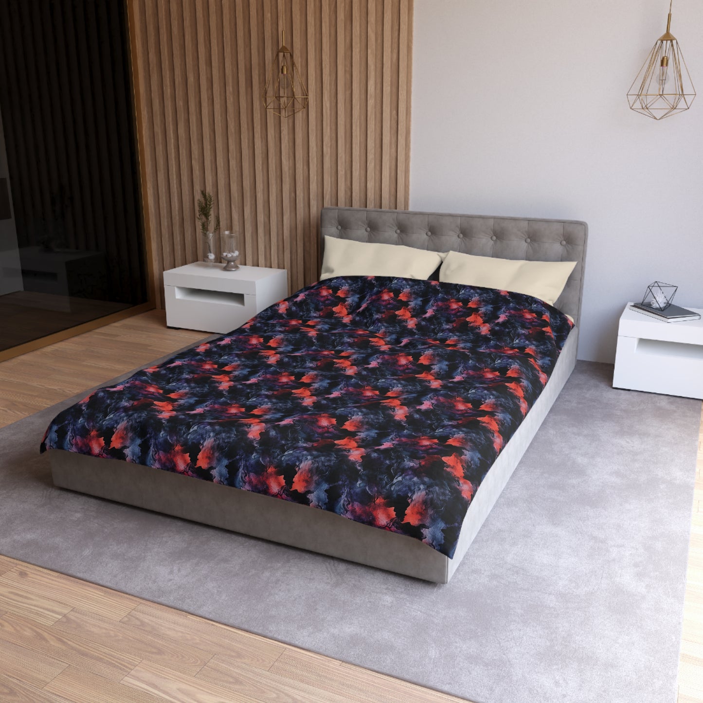 Dark Fantasy Watercolor Microfiber Duvet Cover