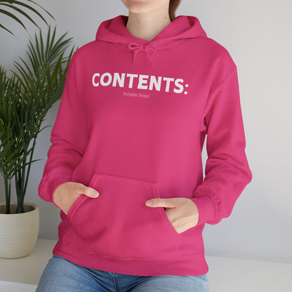 Contents: Invisible Illness Heavy Blend™ Hooded Sweatshirt