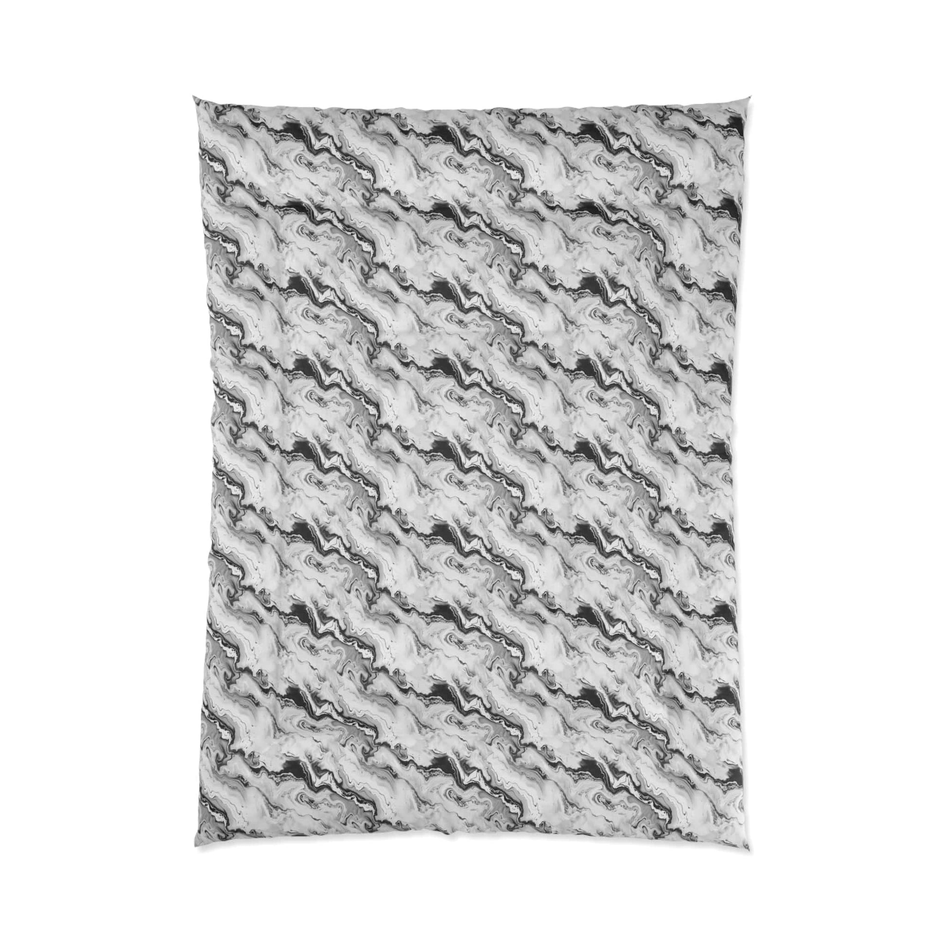 Frost Veil Marble Comforter