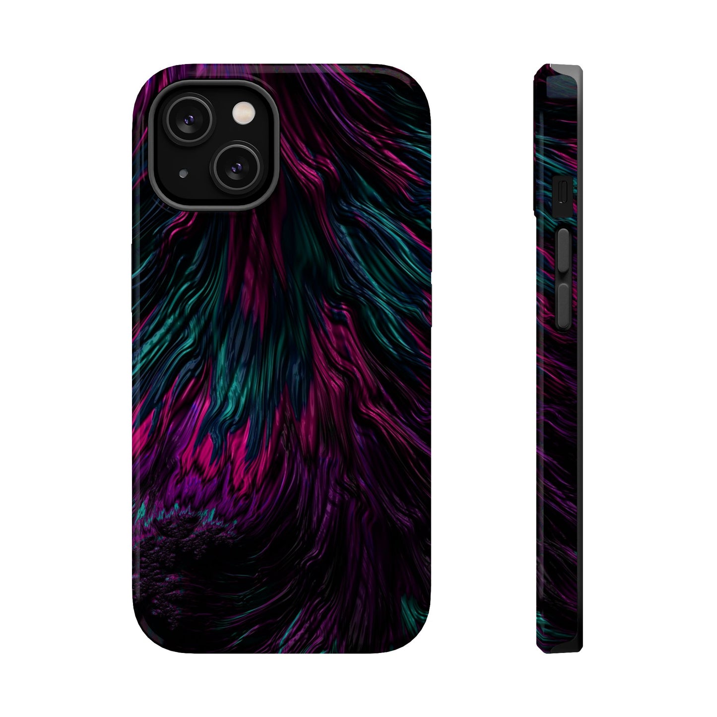 Pink Orchid Feathers MagSafe® Compatible Tough Case for iPhone