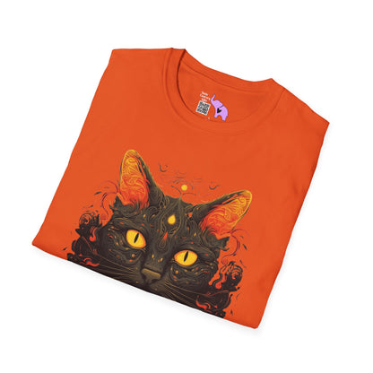 Creepy Black Cats 2 Adult T-shirt
