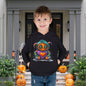 Patchwork Pumpkin Heart Toddler Hoodie