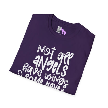 Not All Angels Wear Capes Some Wear Stethoscopes Adult T-shirt