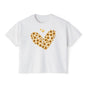 Sunflower Heart & Butterflies Women's Boxy Tee