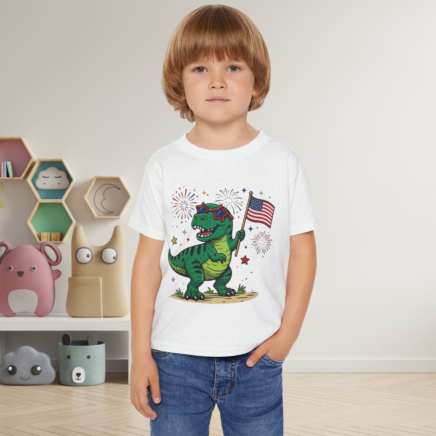 American Dinosaur Heavy Cotton™ Toddler T-shirt