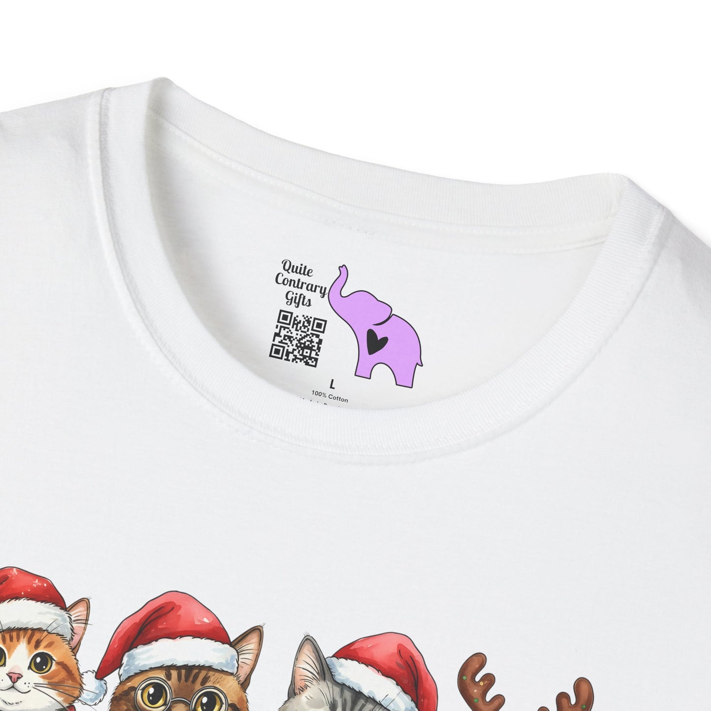Santa Claus Cats Adult T-shirt