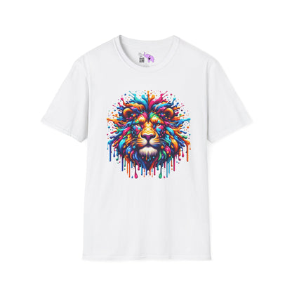 Colorful Lion Adult T-shirt