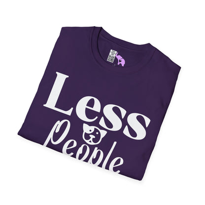 Less People More Dogs (2) Adult T-shirt