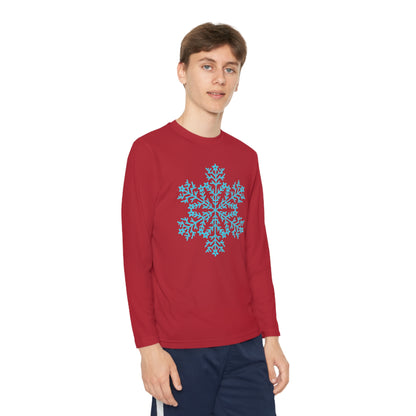 Large Snowflake Youth Long Sleeve Tee