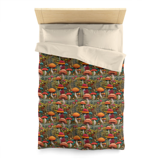 Enchanted Caps Microfiber Duvet Cover