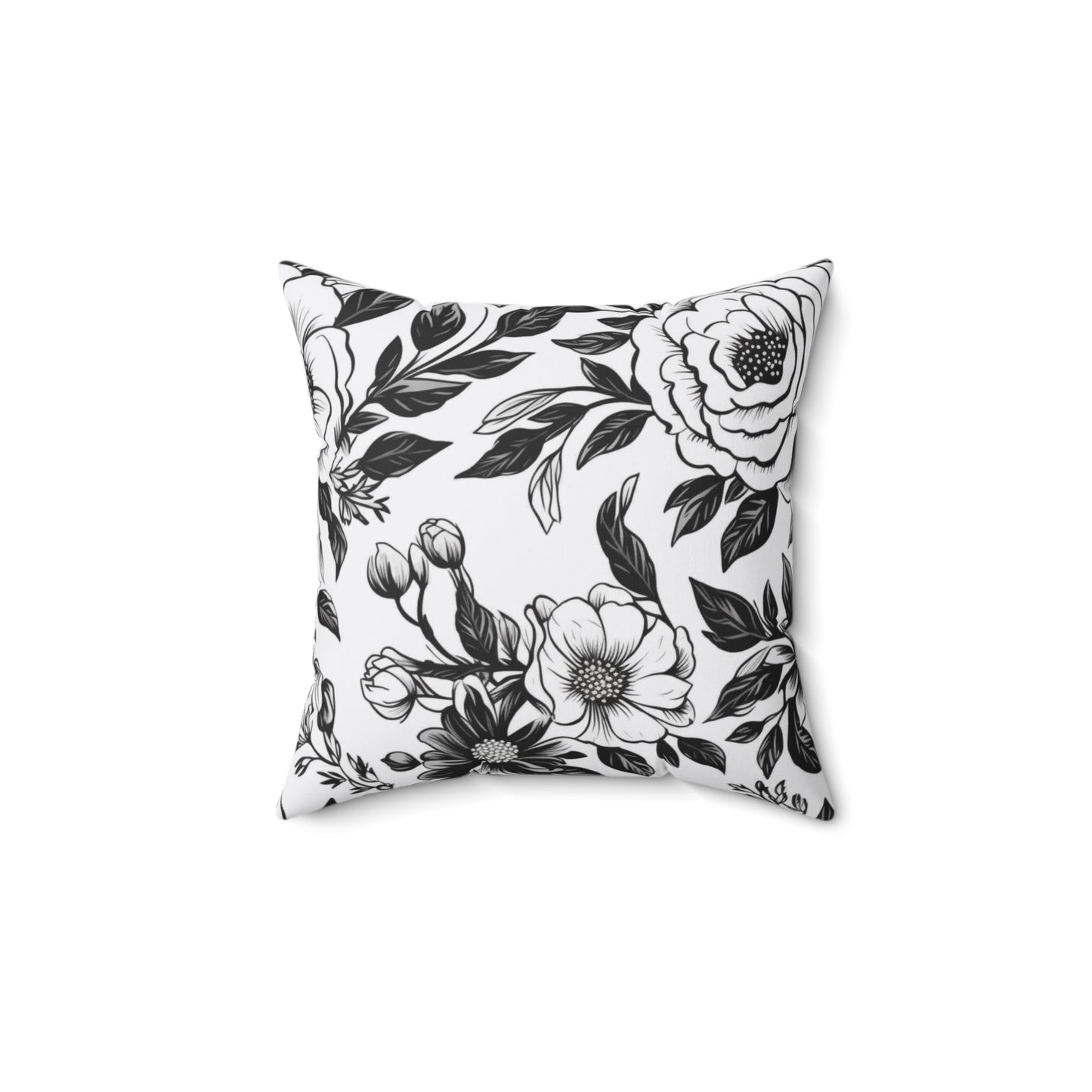Whispering Blooms Throw Pillow