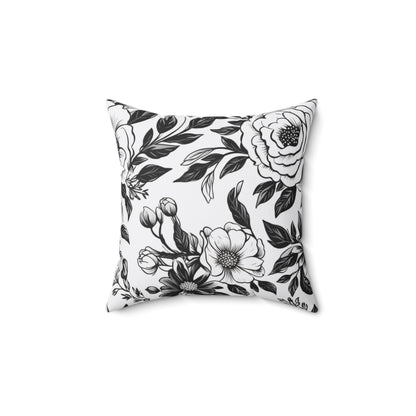 Whispering Blooms Throw Pillow