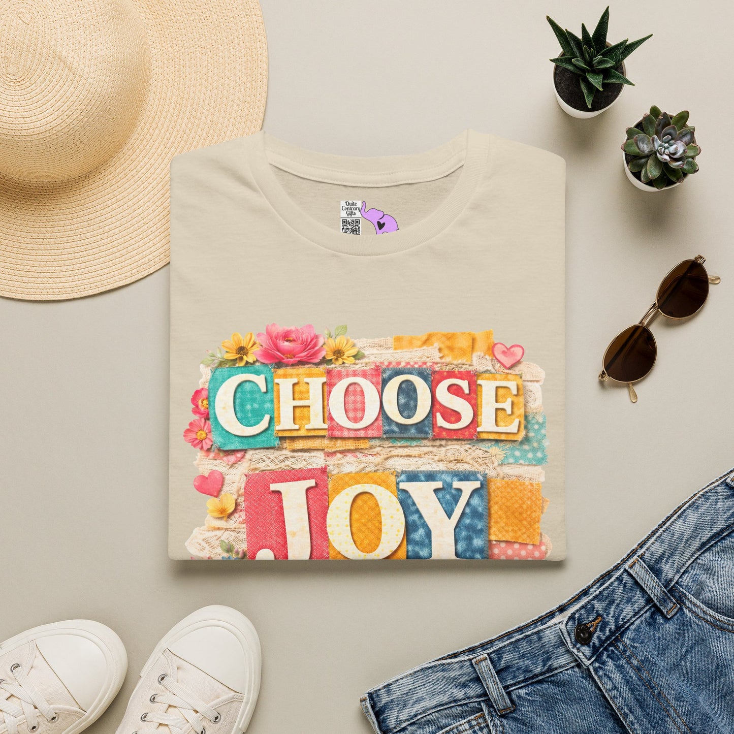 Choose Joy (Lace Collage) Adult T-shirt