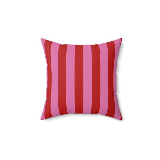 Be Mine Stripes Throw Pillow