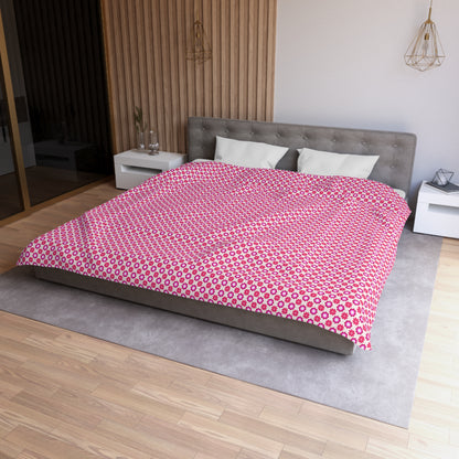 Rosy Star Garden Microfiber Duvet Cover