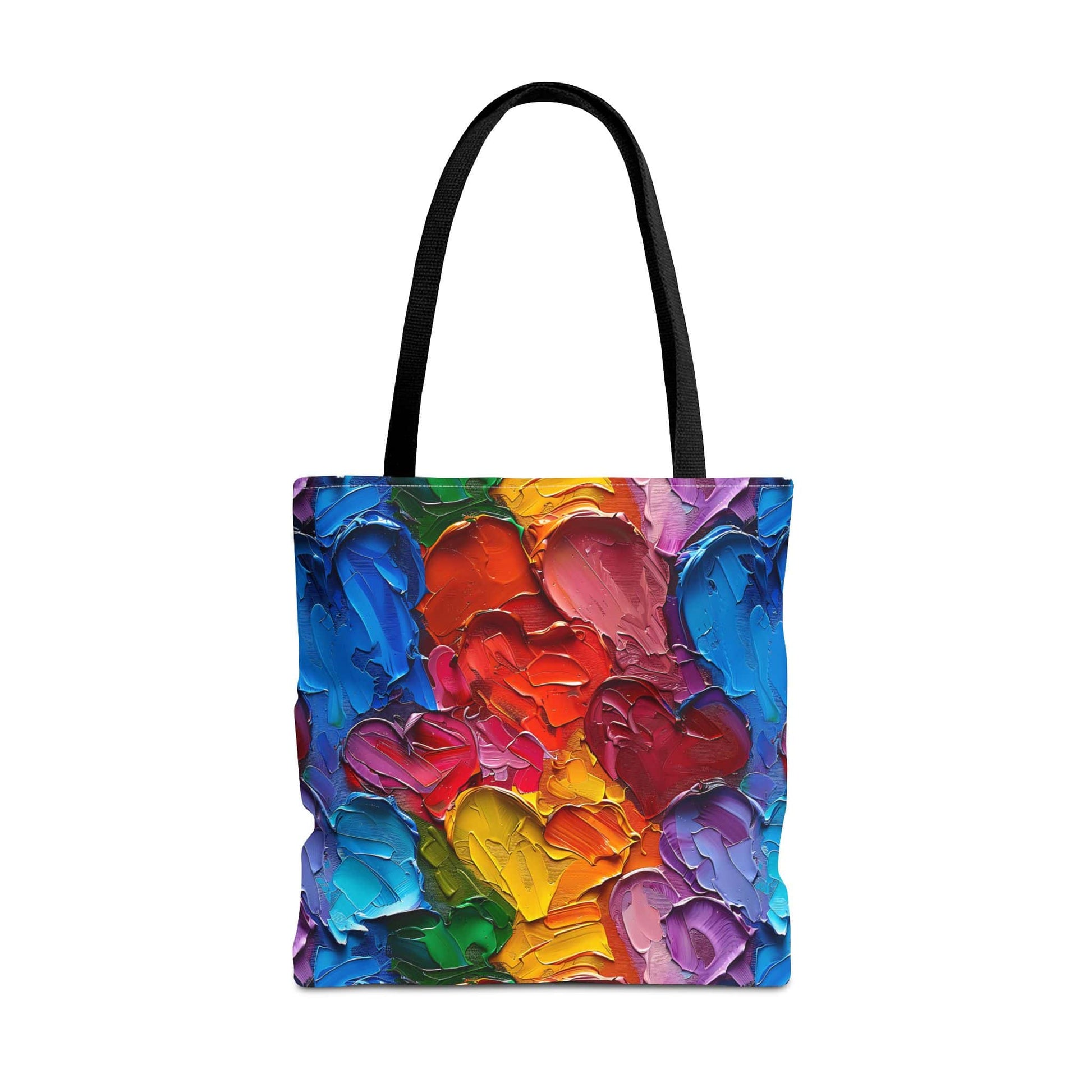 Palette Knife Hearts Canvas Tote Bag