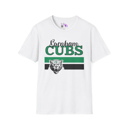 Brenham Cubs w/Mascot & Stripes Adult T-shirt