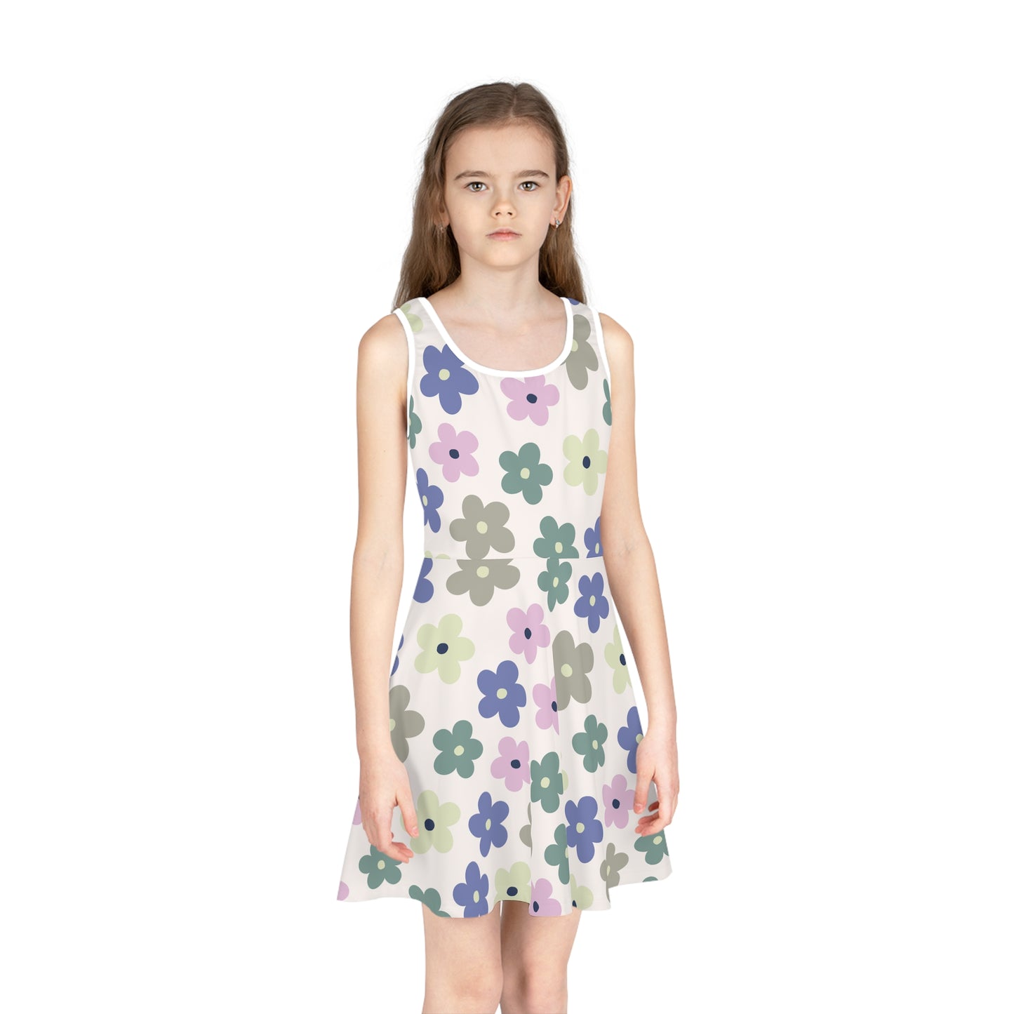 Earthbound Blooms Girls' Sleeveless Sundress