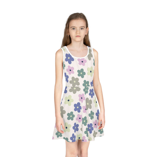 Earthbound Blooms Girls' Sleeveless Sundress