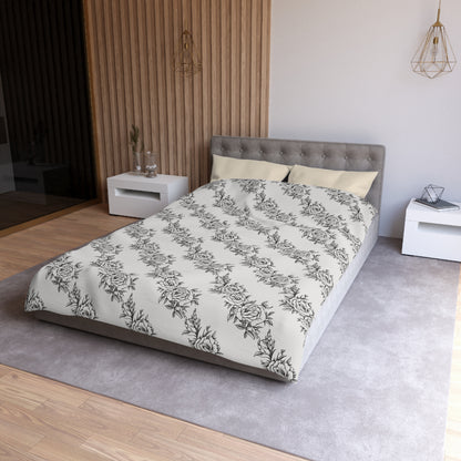 Midnight Rose Sketch Duvet Bedding Set