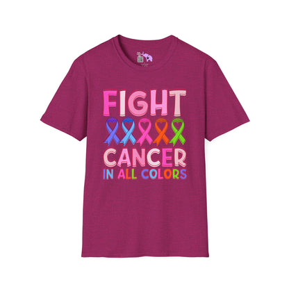 Fight Cancer in All Colors 6 Adult T-shirt