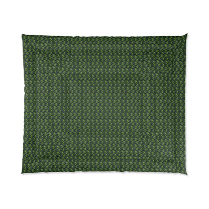 Emerald Canopy Frogs Comforter