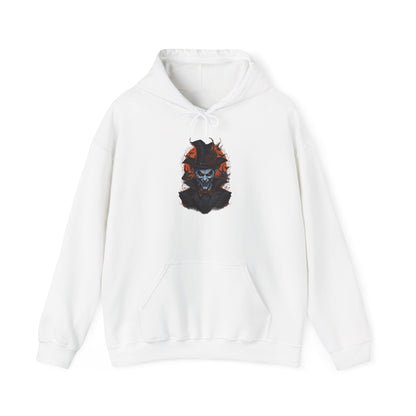 Creepy Demon Wearing Top Hat Heavy Blend™ Hooded Sweatshirt
