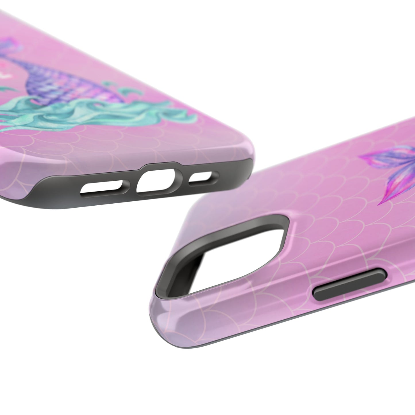 Pink Mermaid Life MagSafe® Compatible Tough Case for iPhone