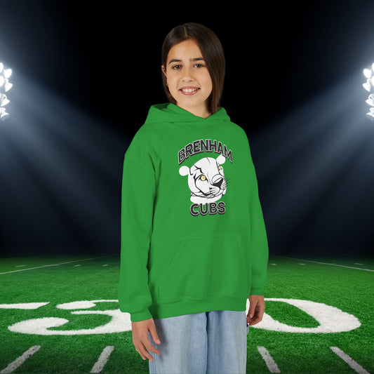Brenham Cubs w/Mascot Youth Heavy Blend Hoodie