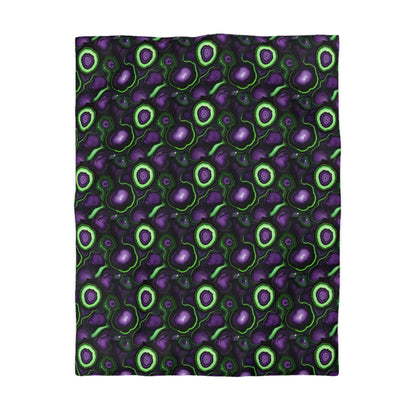 Amethyst & Lime Fracture Microfiber Duvet Cover
