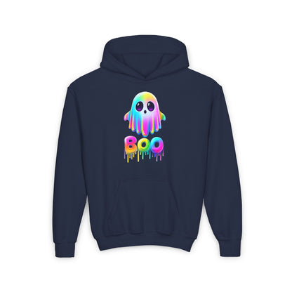 Neon Ghostly Boo Youth Heavy Blend Hoodie