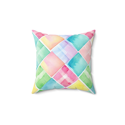 Watercolor Weave Throw Pillow