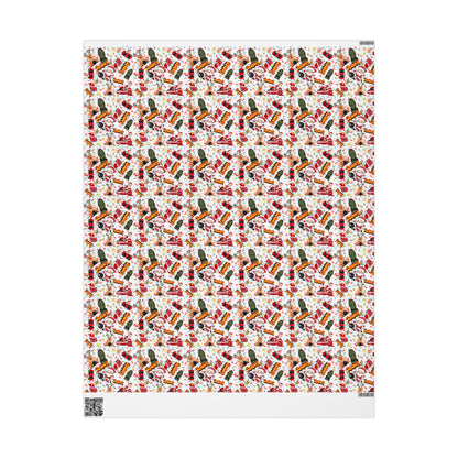 Bombastic Christmas Custom Name Wrapping Paper (Zachary)