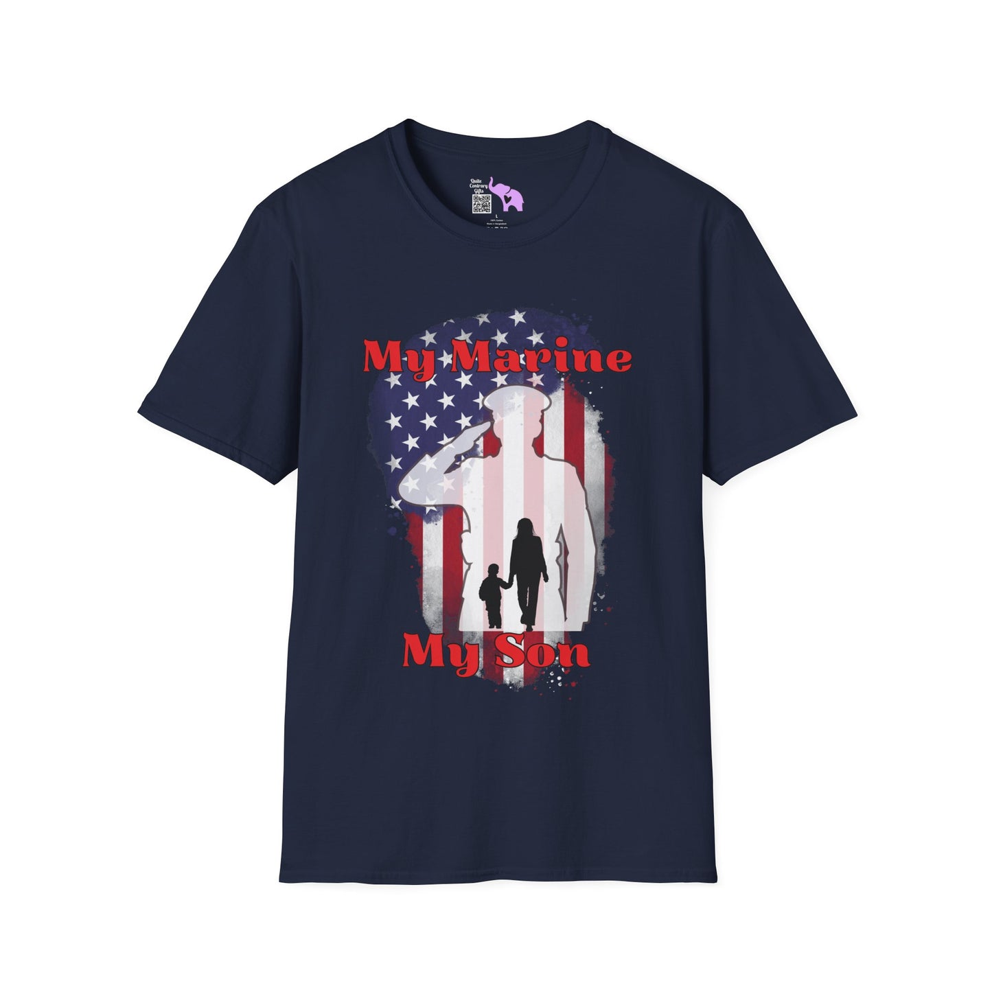 My Marine My Son (Mom) Adult T-shirt