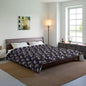 Midnight Lavender Skulls Comforter