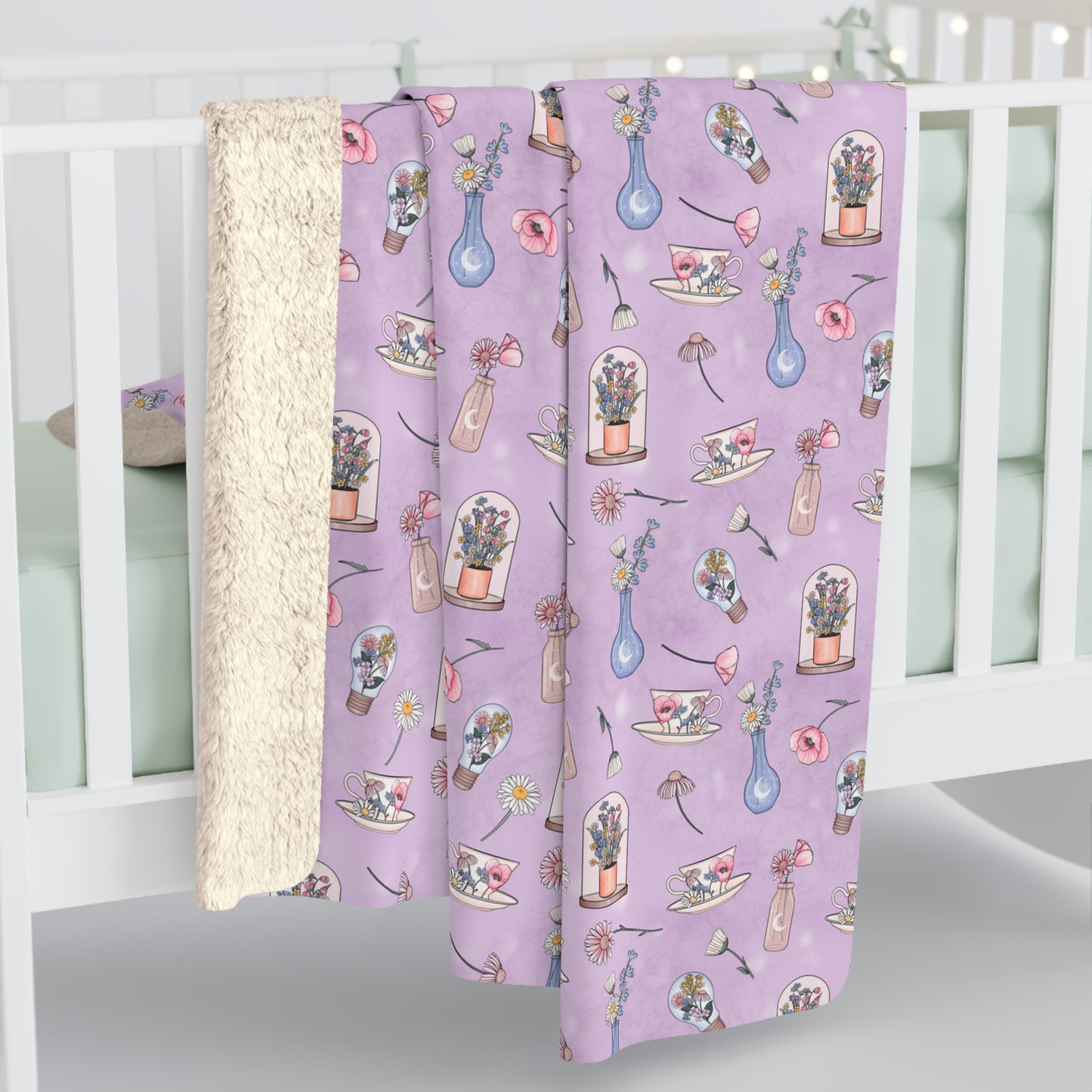 Lilac Meadow Keepsakes Fleece Blanket