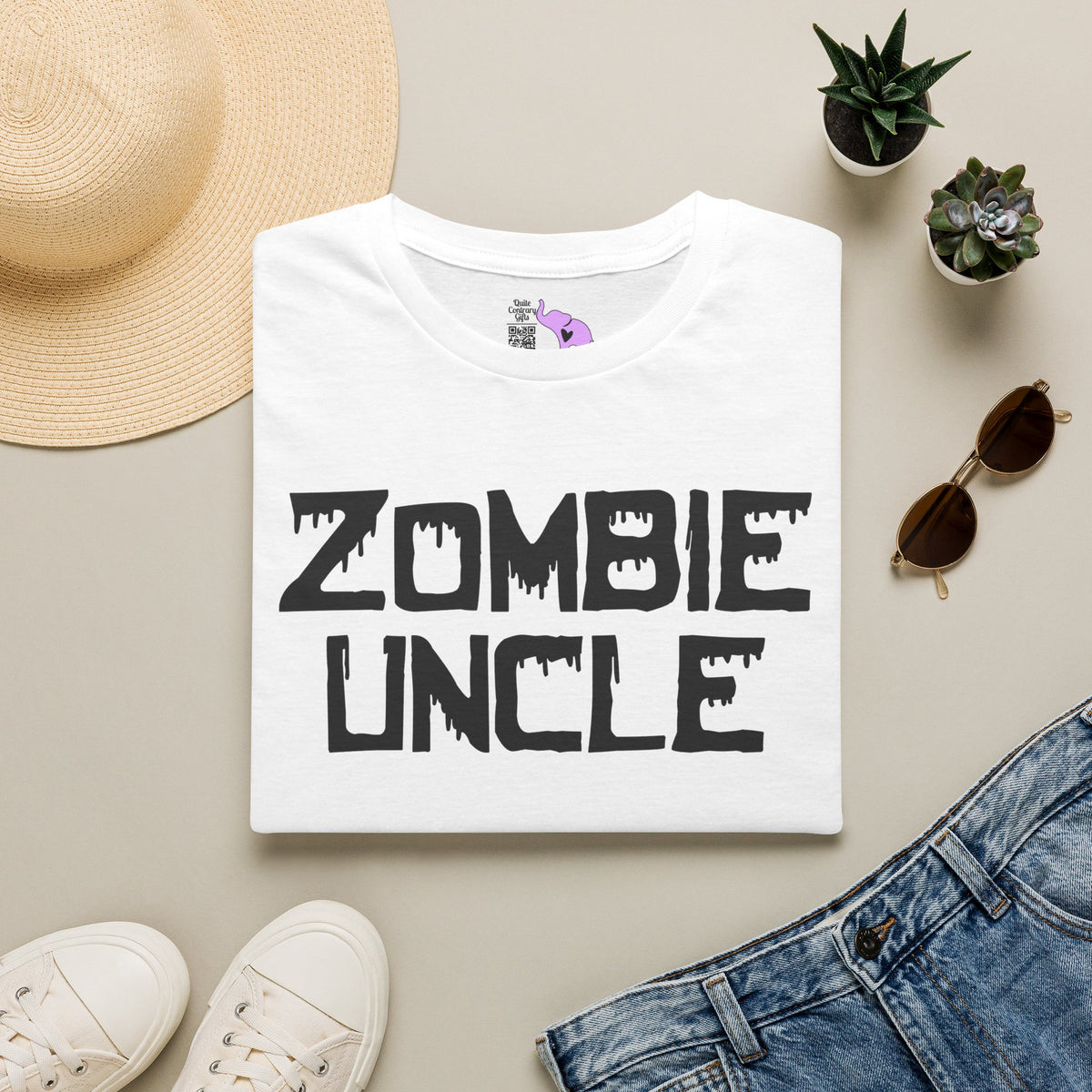 ""Zombie Uncle Adult T-shirt