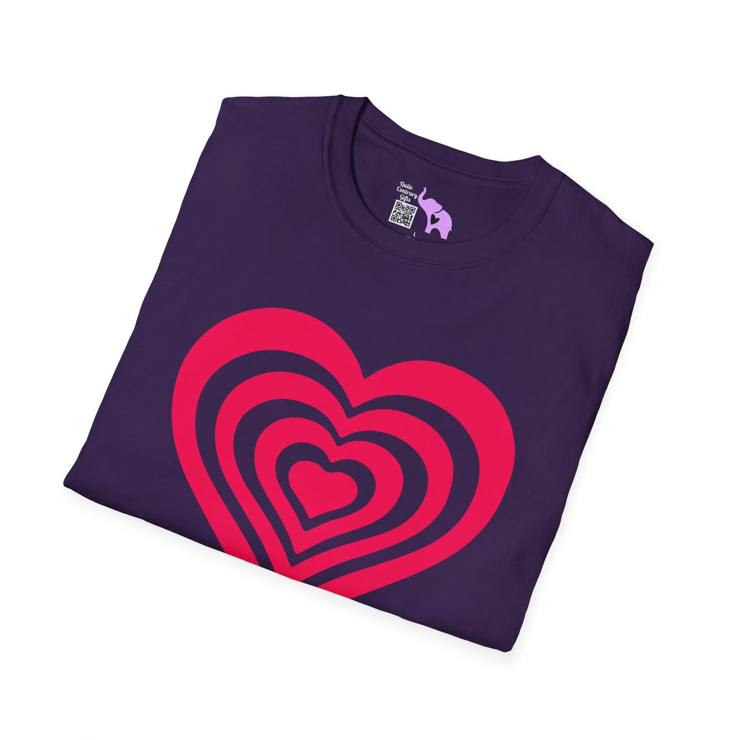 Layered Hearts Adult T-shirt