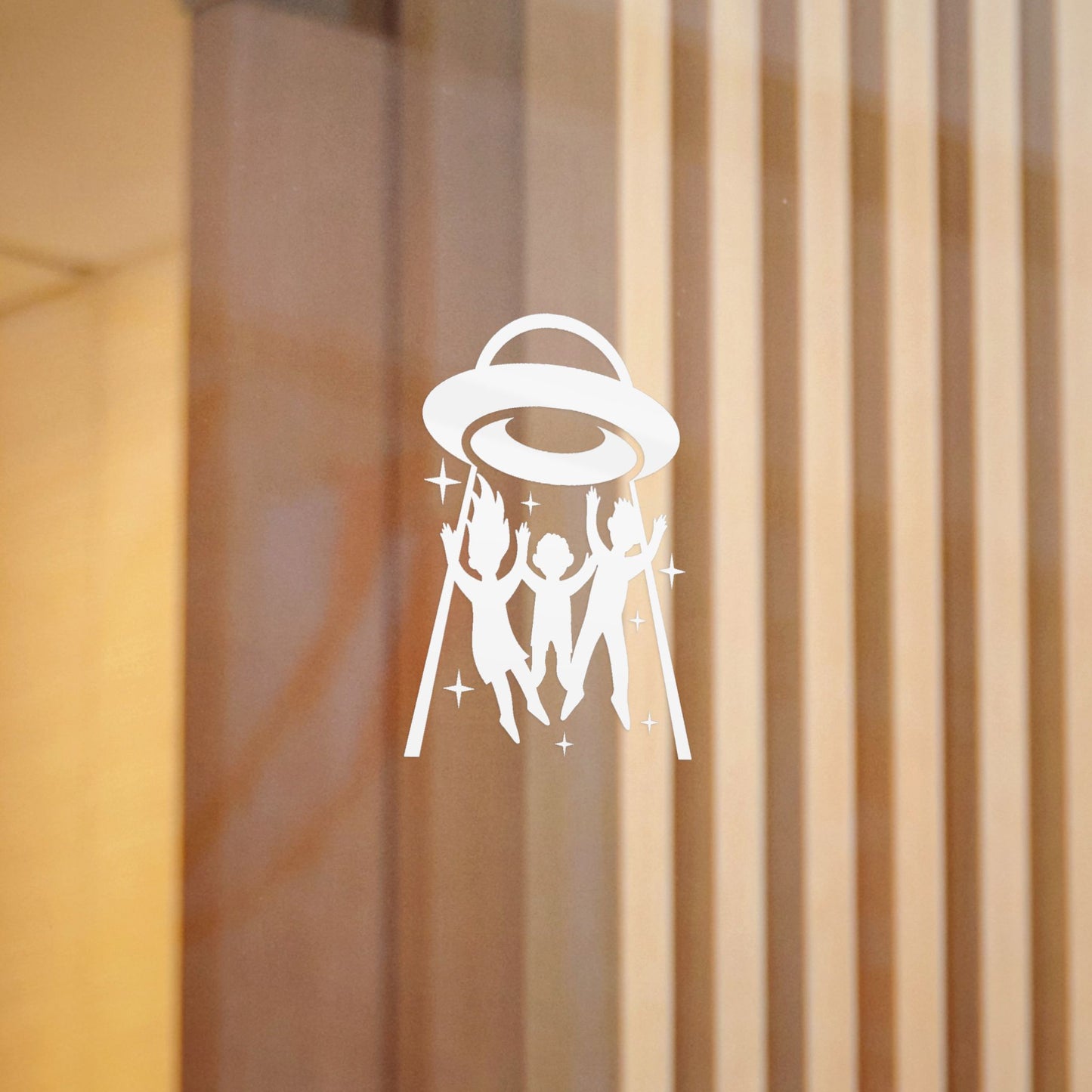 Family Alien Abduction Decal