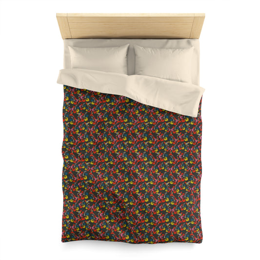 Humming Bloom Microfiber Duvet Cover