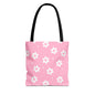 Pretty Petals & Dots Canvas Tote Bag