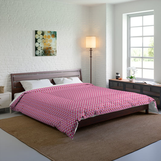 Rosy Star Garden Comforter