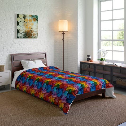 Palette Knife Hearts Comforter