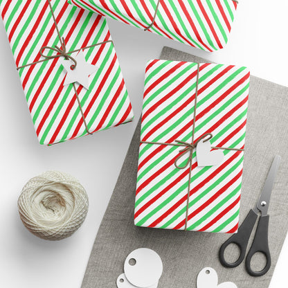 Merry & Bright Lines Wrapping Paper