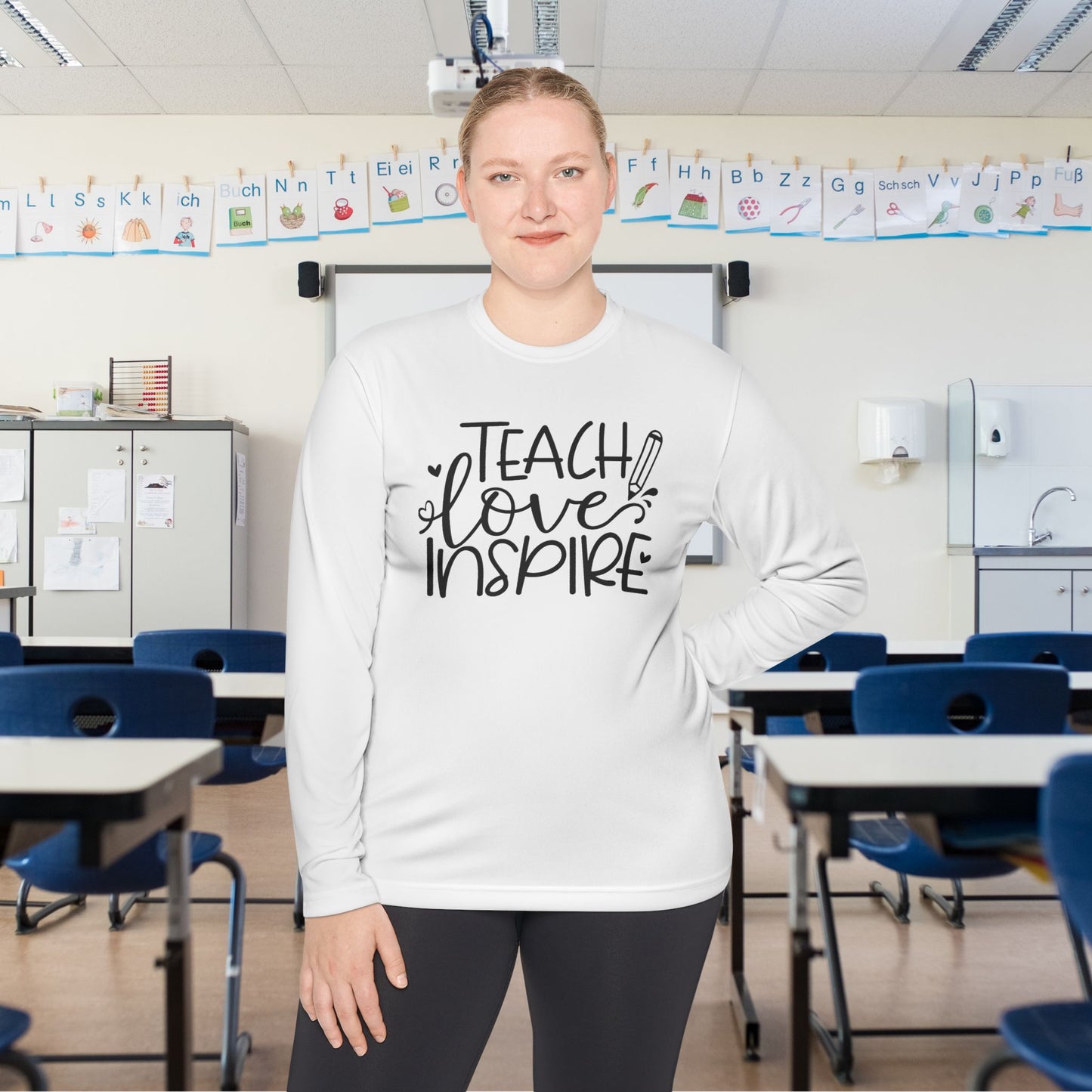 Teach Love Inspire Adult Long Sleeve Tee