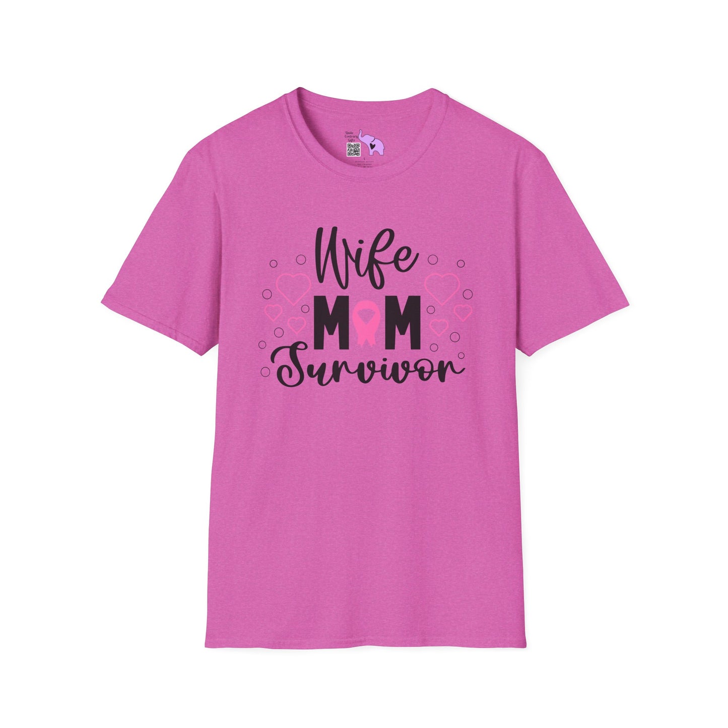 Wife Mom Survivor Adult T-shirt