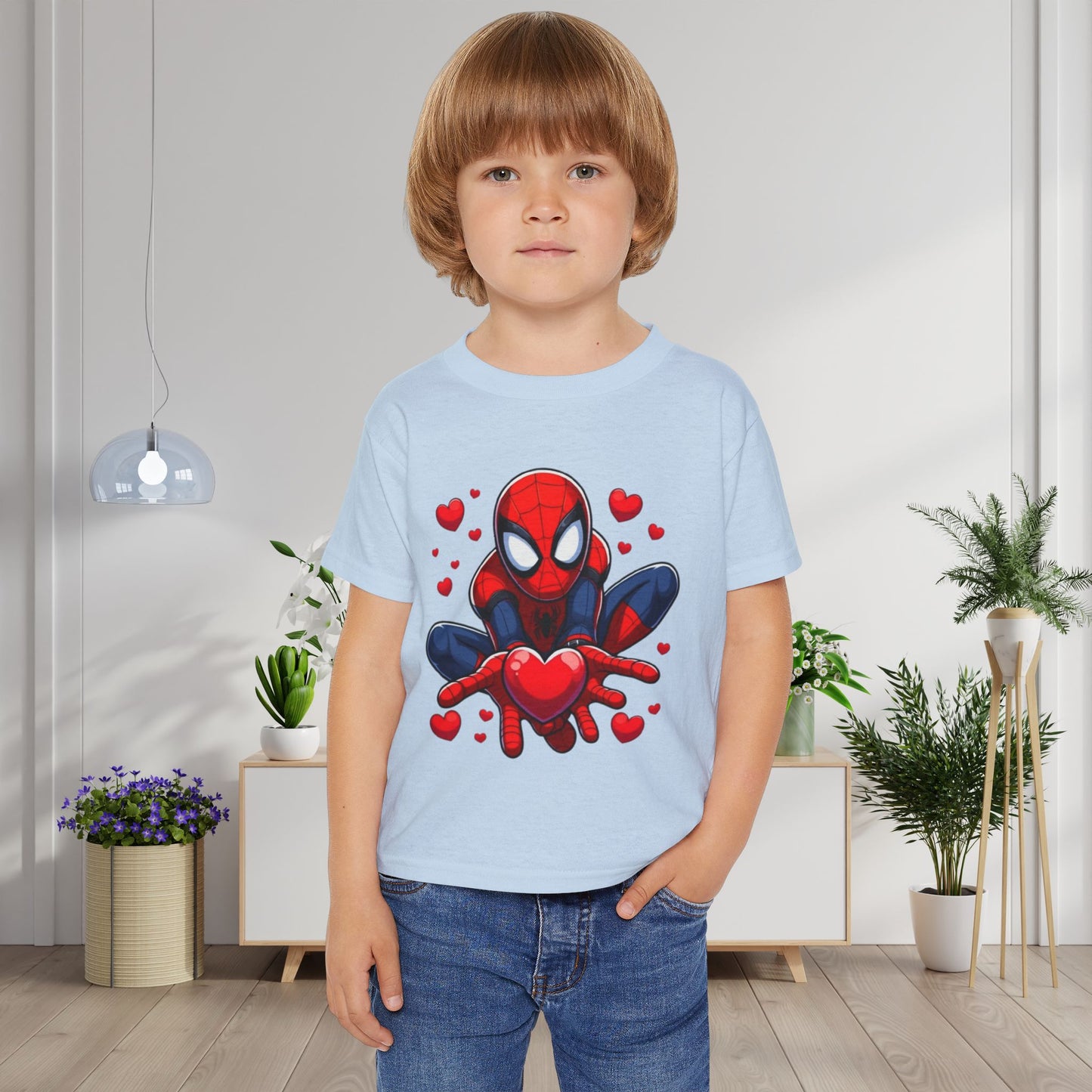 Valentines Spiderman Heavy Cotton™ Toddler T-shirt